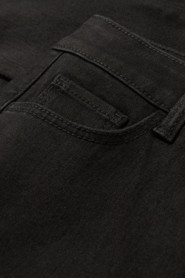 Damen - Jegging Jeans - High Waist - schwarz