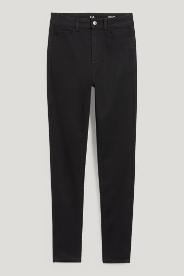 Damen - Jegging Jeans - High Waist - schwarz