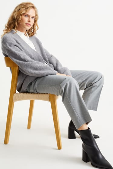 Women - Cashmere cardigan - gray