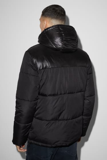 Clockhouse Boys - Quilted jacket with hood - black