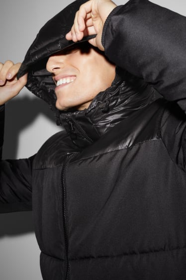 Clockhouse Boys - Quilted jacket with hood - black