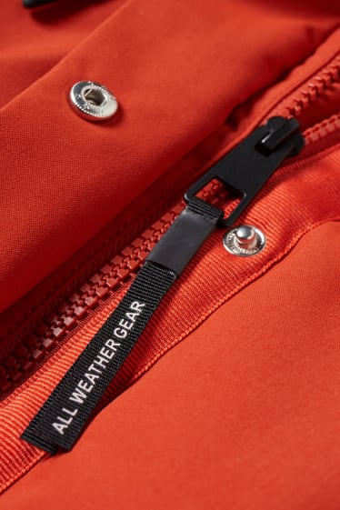 Damen - Funktionsjacke mit Kapuze - dunkelorange