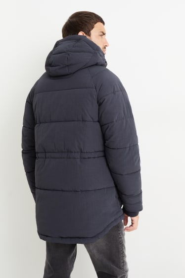 Hombre - Chaqueta acolchada con capucha - azul oscuro