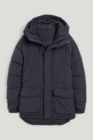 Hombre - Chaqueta acolchada con capucha - azul oscuro