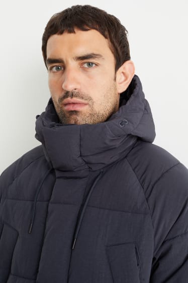 Hombre - Chaqueta acolchada con capucha - azul oscuro