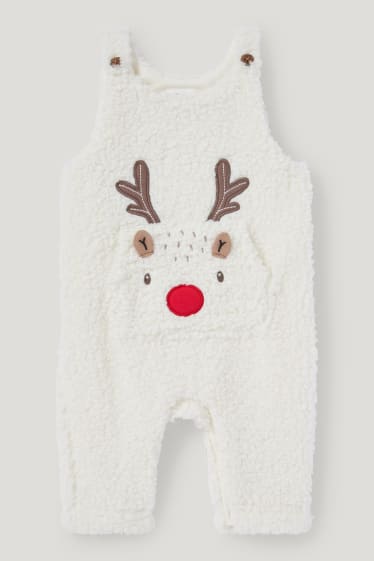 Baby Boys - Rudolf - Baby-Weihnachts-Outfit - 2 teilig - dunkelrot