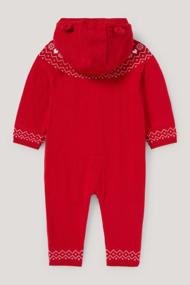 Baby Girls - Baby-Overall - dunkelrot