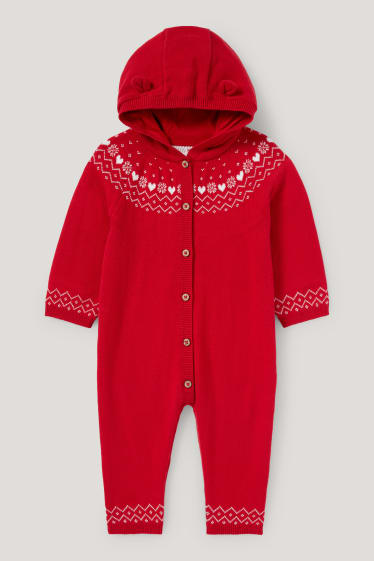 Baby Girls - Baby-Overall - dunkelrot