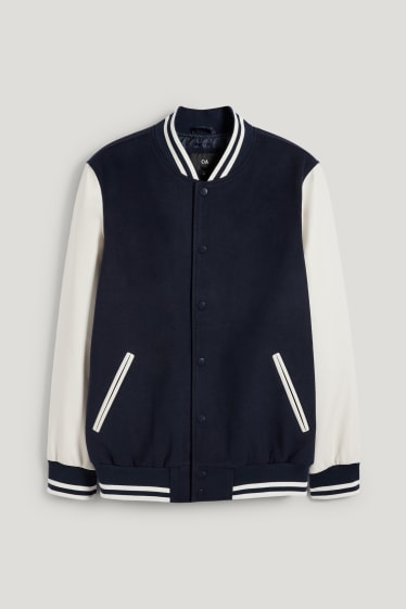 Clockhouse homme - Veste style universitaire - bleu foncé