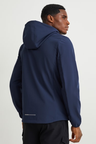 Hommes - Veste de sport à capuche - bleu foncé