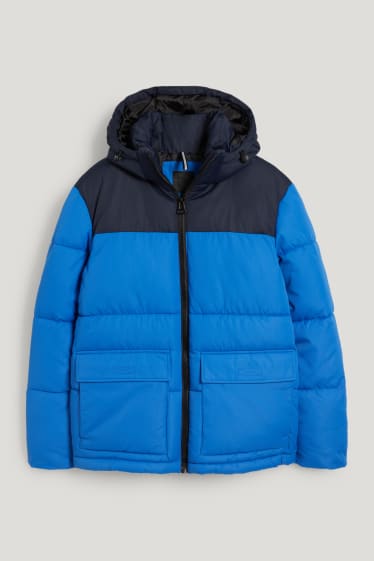 Clockhouse Boys - Steppjacke mit Kapuze - blau