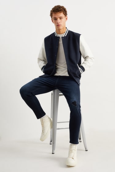 Clockhouse homme - Veste style universitaire - bleu foncé