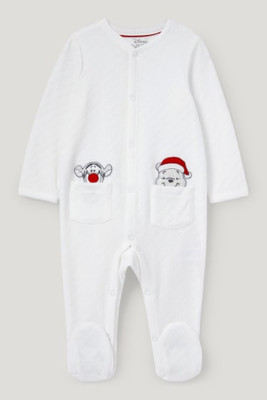 Baby Girls - Winnie de Poeh - babypyjama voor kerst - wit
