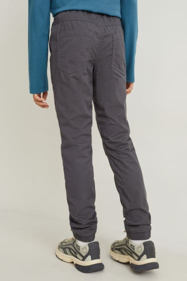 Garçons - Lot de 2 - pantalons chauds - bleu