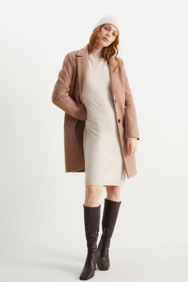 Dona - Vestit de caixmir - beix jaspiat