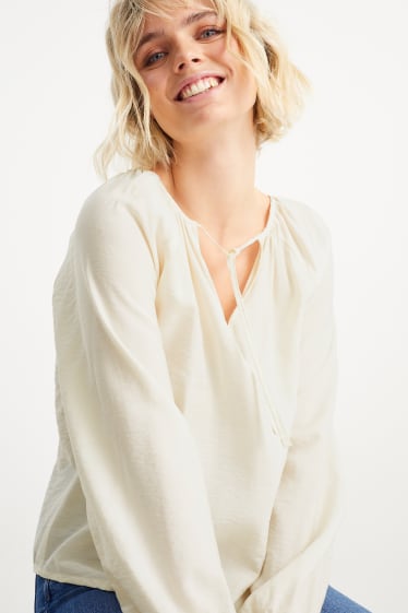 Dámské - Halenka - krémově bílá