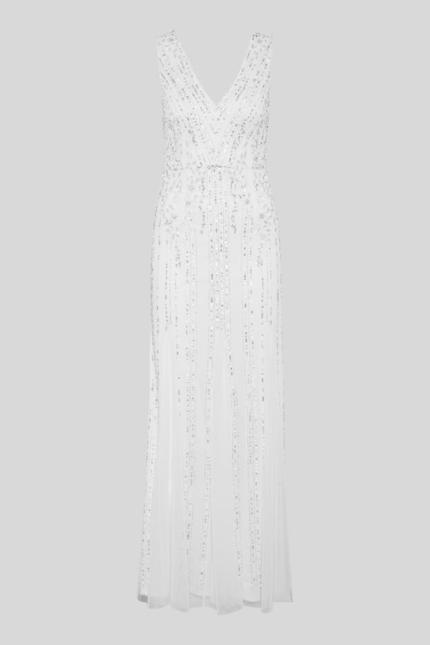 Women - Column dress - shiny - formal - white