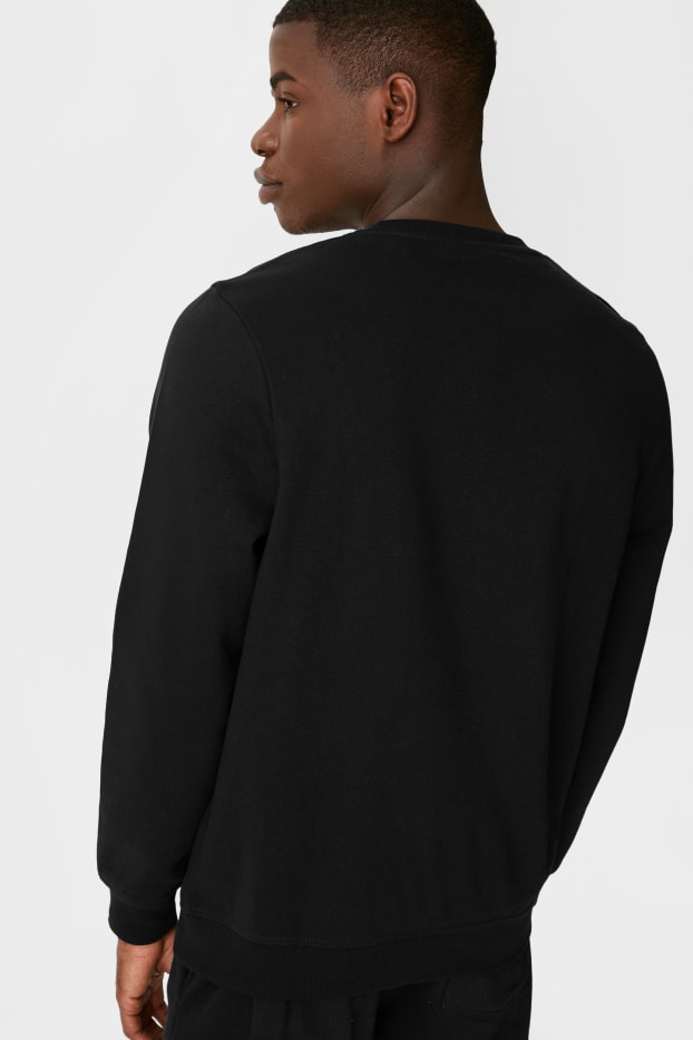 Herren - Sweatshirt - Bio-Baumwolle - schwarz