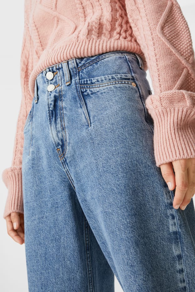 Damen - Straight Jeans - wassersparend produziert - jeans-dunkelblau