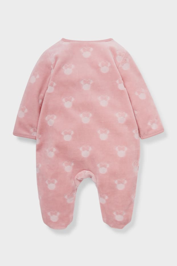 Baby Girls - Minnie Maus - Baby-Schlafanzug - Bio-Baumwolle - dunkelrosa