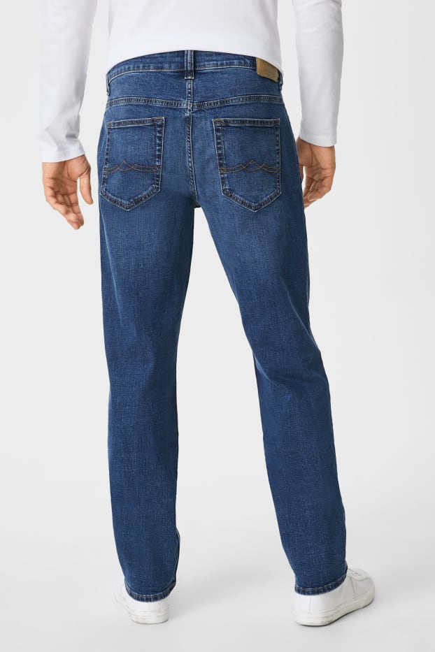 Heren - Straight jeans - biokatoen - jeansblauw
