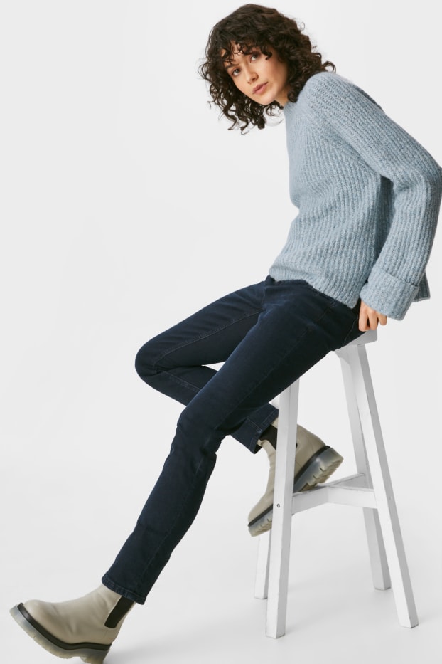 Kobiety - Sweter - materiał z recyklingu - jasnoniebieski