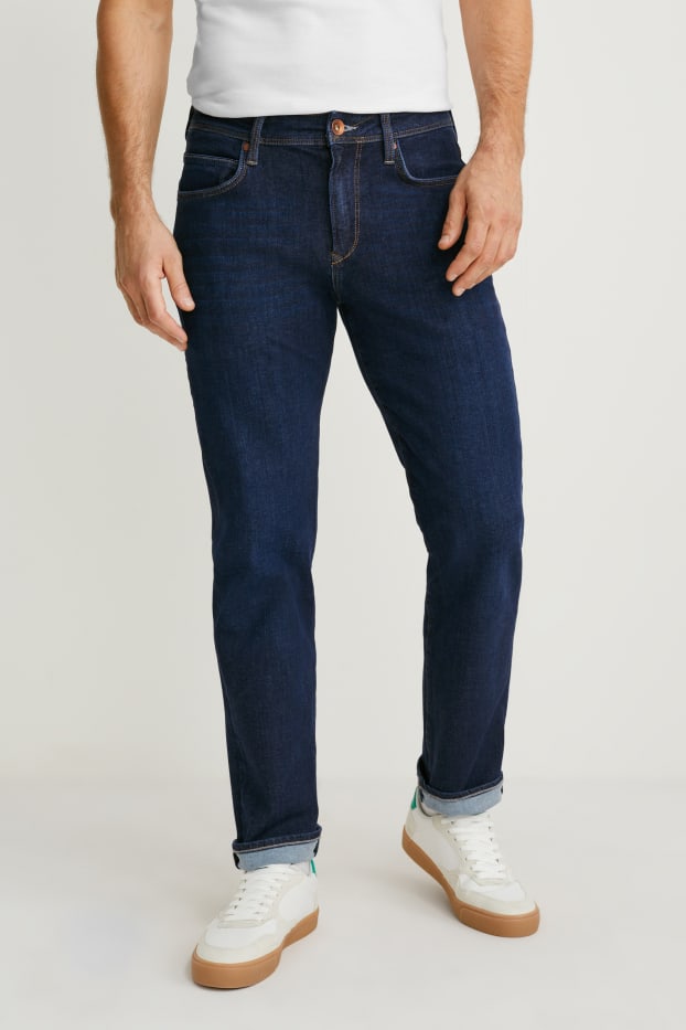 Herren - Straight Jeans - Flex - Bio-Baumwolle - LYCRA® - jeans-dunkelblau