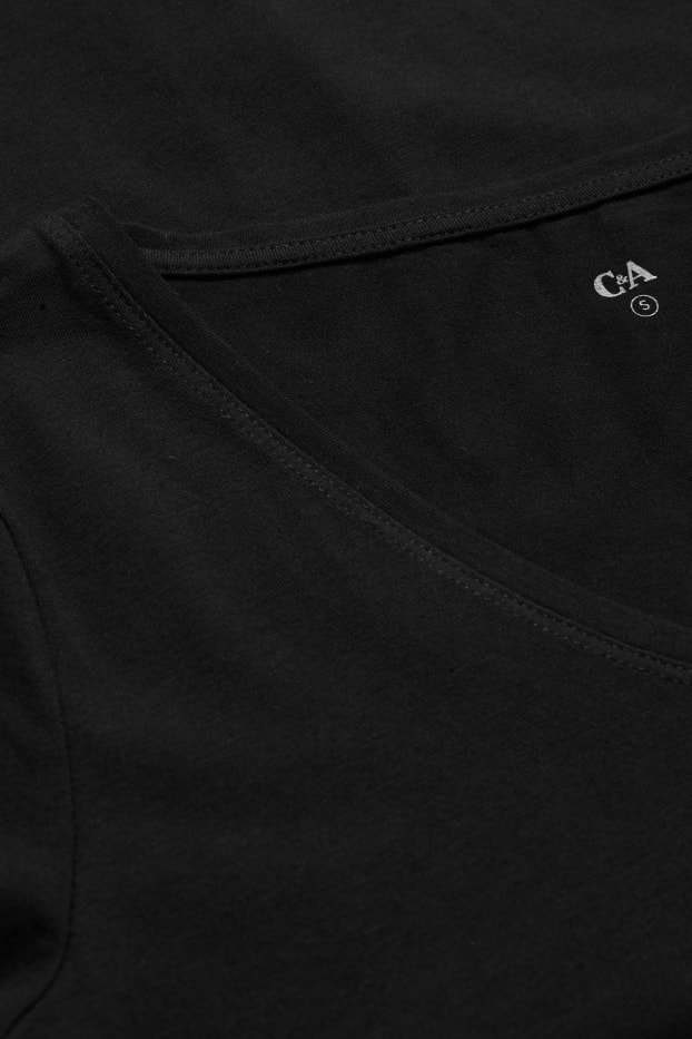 Femei - Multipack 2 buc. - tricou Basic - bumbac organic - negru