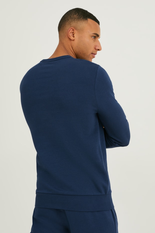 Herren - Sweatshirt - recycelt - dunkelblau