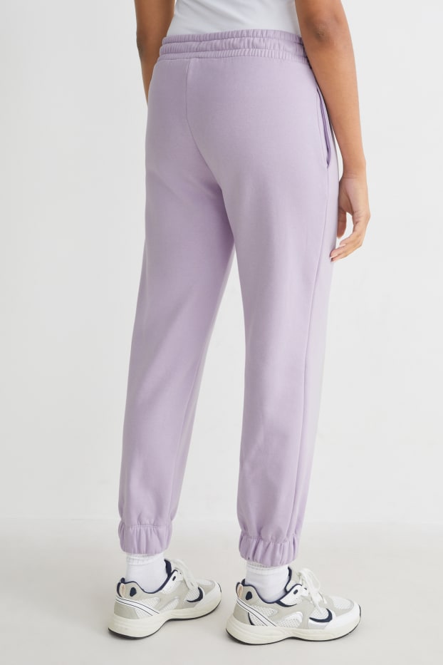 Femmes - Pantalon de jogging - matière recyclée - violet clair