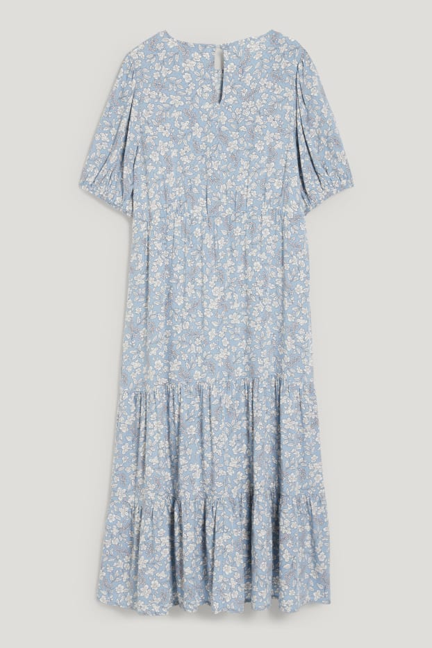 Women - Fit & flare dress - LENZING™ ECOVERO™ - floral - light blue