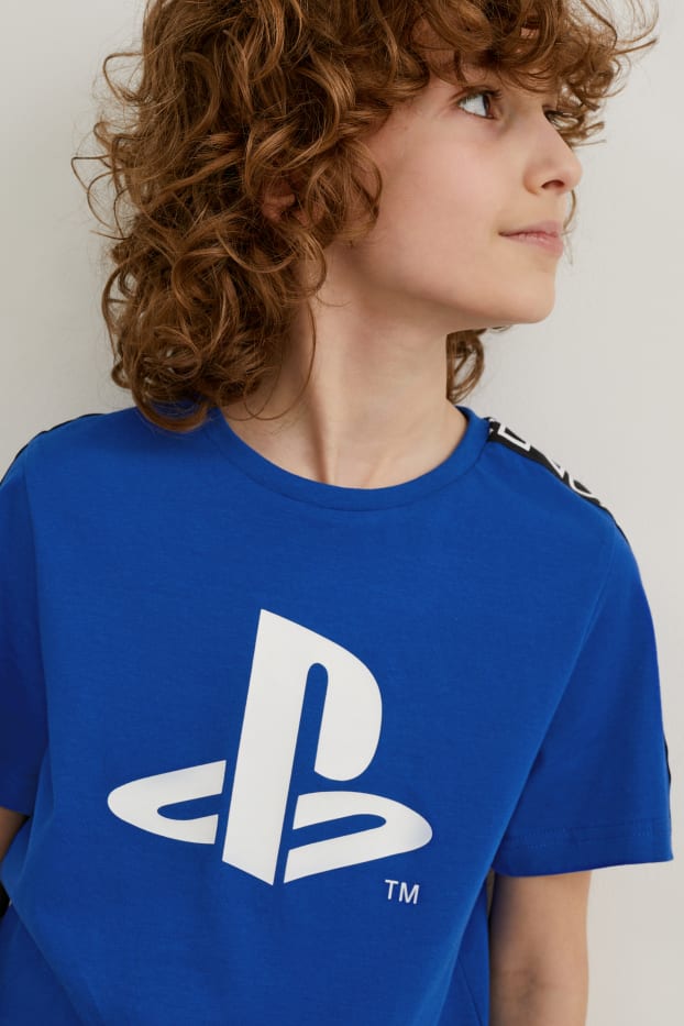 Kids Boys - PlayStation - Set - Kurzarmshirt und Sweatshorts - 2 teilig - schwarz