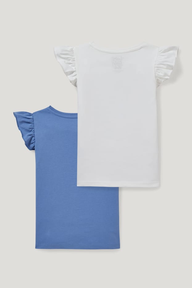 Toddler Girls - Multipack 2er - Kurzarmshirt - blau