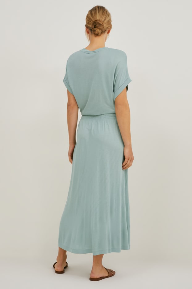 Damen - Fit & Flare Kleid - mintgrün