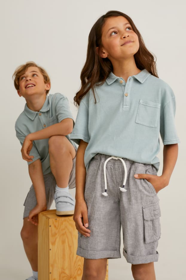 Toddler Boys - Poloshirt - genderneutral - Bio-Baumwolle - mintgrün