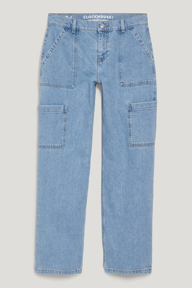 c-and-a.com | CLOCKHOUSE - Straight Cargo Jeans - Low Waist