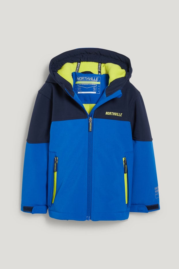 Toddler Boys - Softshelljacke mit Kapuze - blau