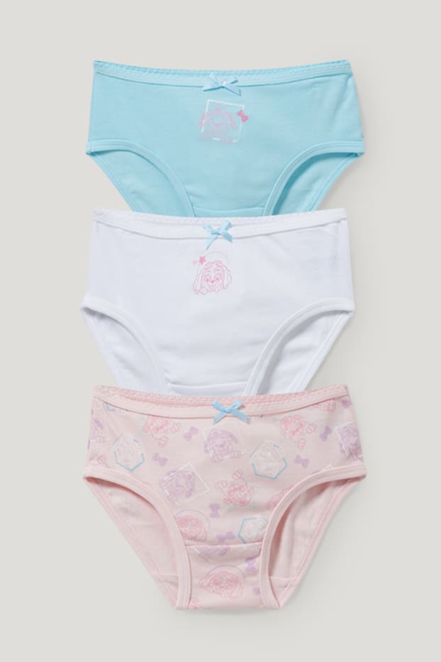Toddler Girls - Multipack 3er - Paw Patrol - Slips - Bio-Baumwolle - hellblau