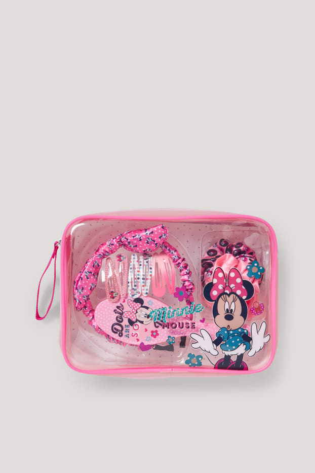 Kids Girls - Minnie Maus - Haar-Set - 11 teilig - hellblau-melange