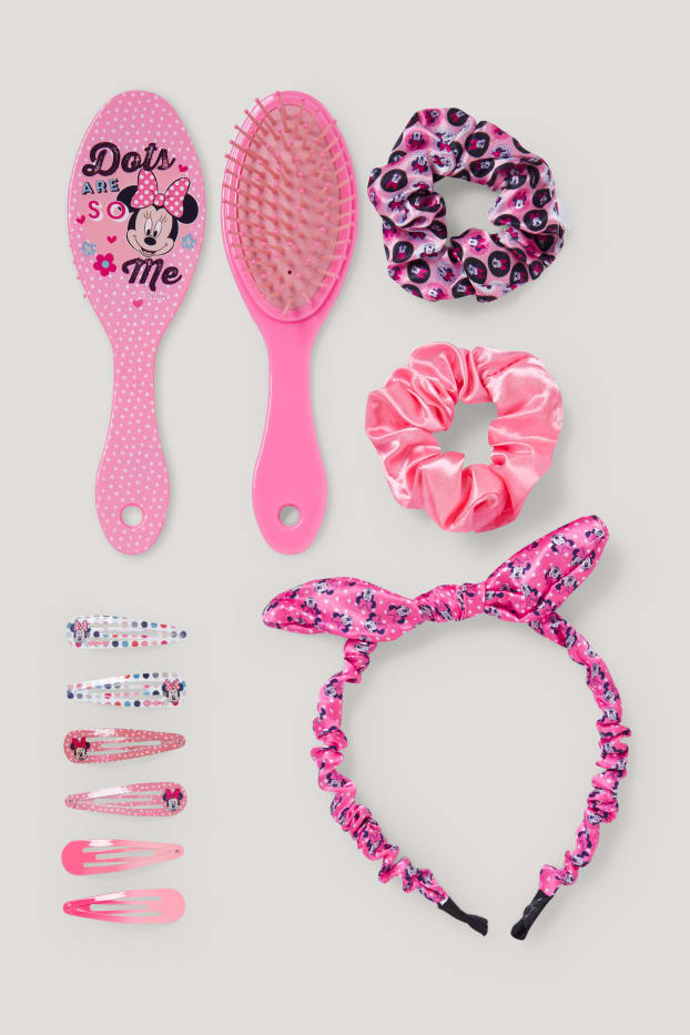 Kids Girls - Minnie Maus - Haar-Set - 11 teilig - hellblau-melange