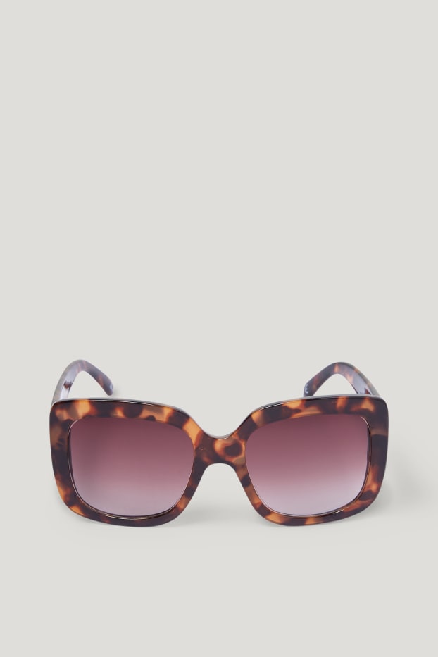 Damen - Sonnenbrille - braun