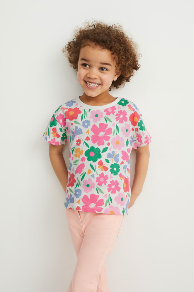 Toddler Girls - Multipack 2er - Kurzarmshirt - pink