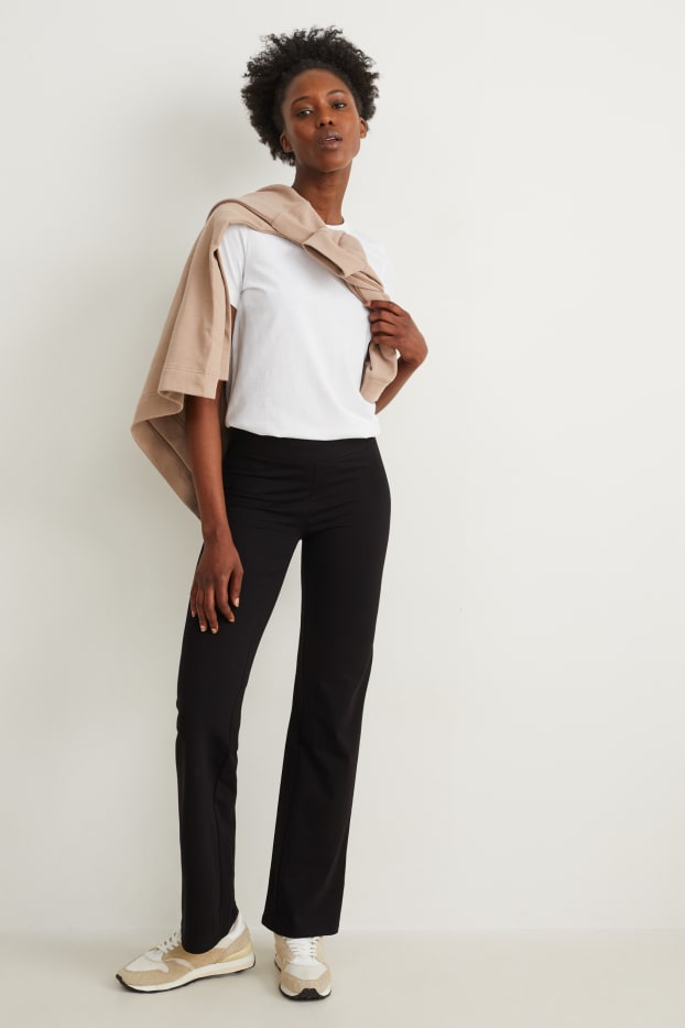 Damen - Basic-Leggings - schwarz