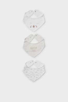 Multipack of 3 - baby triangular scarf