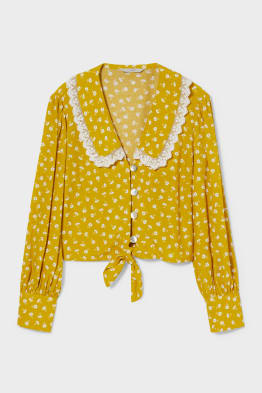 CLOCKHOUSE - blouse met geknoopt detail - gebloemd