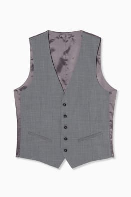 Oblekové vesta - slim fit - Flex - směs střižné vlny - LYCRA®