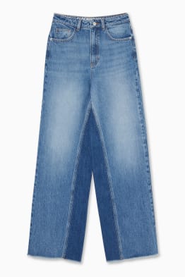 CLOCKHOUSE - wide leg jeans - wysoki stan