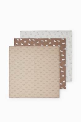 Multipack of 3 - baby muslin square