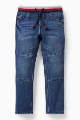 Straight jeans - ciepłe dżinsy