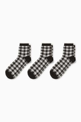 Multipack of 3 - socks - check
